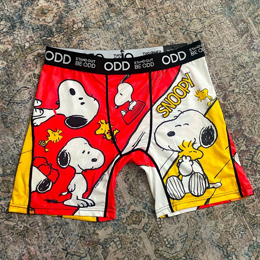 Peanuts ODD Boxer Briefs - Snoopy & Woodstock - Large
